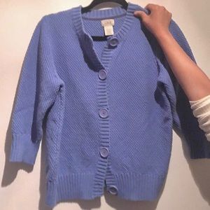 Cute Blue Cardigan L.L. Bean ✨